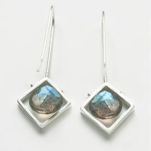 CSJ11LE - Diagonal Frame Earrings