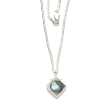 CSJ11N - Diagonal Frame Necklace