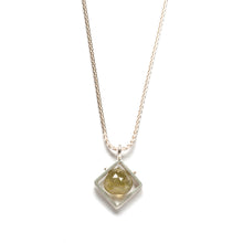 CSJ11N - Diagonal Frame Necklace