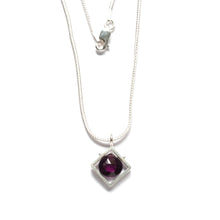 CSJ11N - Diagonal Frame Necklace