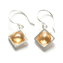 CSJ11SE - Diagonal Frame Earrings, dangle