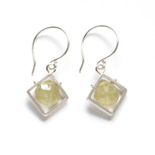 CSJ11SE - Diagonal Frame Earrings, dangle