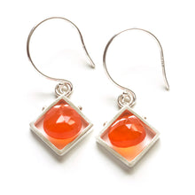 CSJ11SE - Diagonal Frame Earrings, dangle
