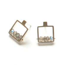 CSJ12PE - Square Frame Earrings, post