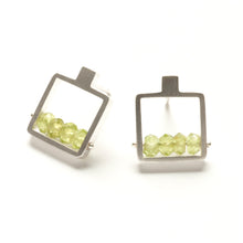 CSJ12PE - Square Frame Earrings, post