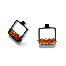CSJ12PE - Square Frame Earrings, post