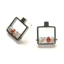 CSJ12PE - Square Frame Earrings, post