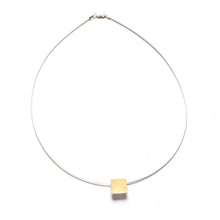 CX02N, Bimetal Square Necklace