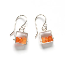 MJ03SE - Mini Square Earrings, short dangle