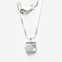 MJ10N - Square Necklace with Gold Dot or Silver Dot