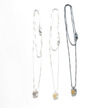 MJ10N - Square Necklace with Gold Dot or Silver Dot