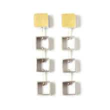 MP14E - Tumbling Mini Square Earrings