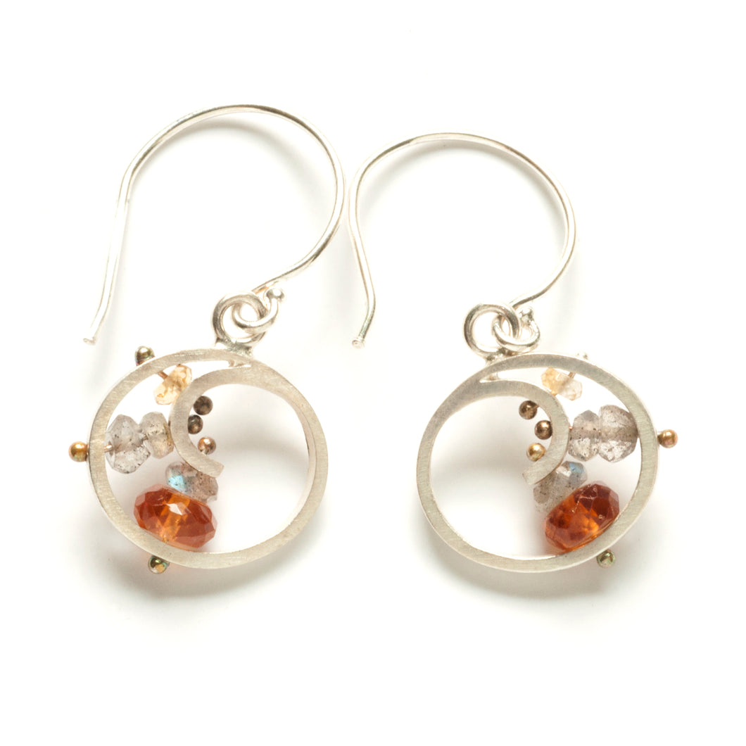 QS13SE - Mini Spiral Earrings, dangle