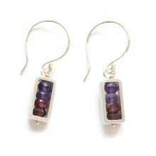 RJ01SE - Vertical Rectangle Earrings, dangle