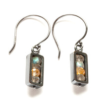 RJ01SE - Vertical Rectangle Earrings, dangle