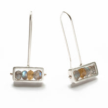 RJ10HE - Horizontal Rectangle Earrings