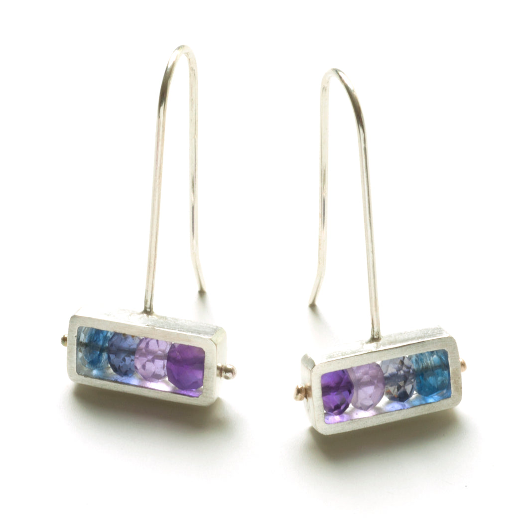RJ10HE - Horizontal Rectangle Earrings