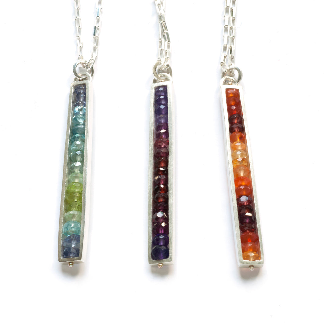 RS01N - Long Rectangle Necklace