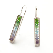 RT01LE - Skinny Rectangle Earrings, French Wire