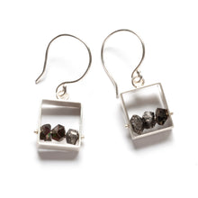 SRJ12SE, SRJ12LE - Rectangle Earrings with Multiple Beads