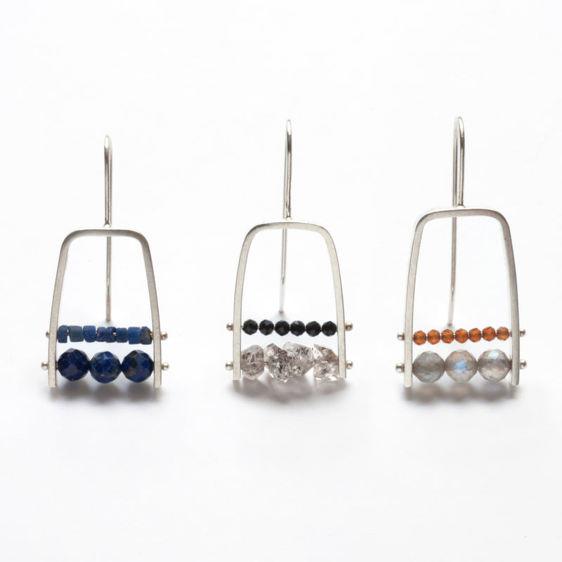 AM01LE Squared Arc Earrings – Ashka Dymel Studio