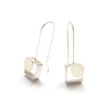MJ10LE- SMALL Square Earrings with Dots, French wire