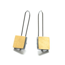 CXM01LE - Bimetal Square Earrings