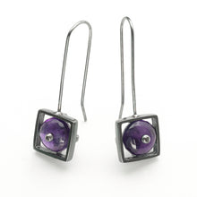 CXM01LE - Square Cage Earrings, French wire