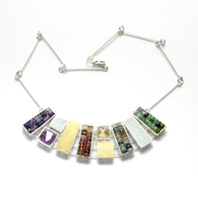 CXR64N - Rectangle Cage Necklace