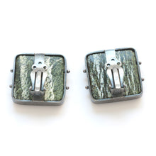 JZ01E - Zebra Serpentine Clip Earrings