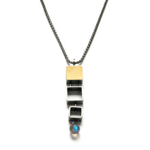 MJ24N - 3 SMALL Squares Necklace