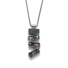 RJ24N - Four Rectangles Necklace - Vertical