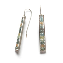 RS01LE - Long Rectangle Earrings, French Wires