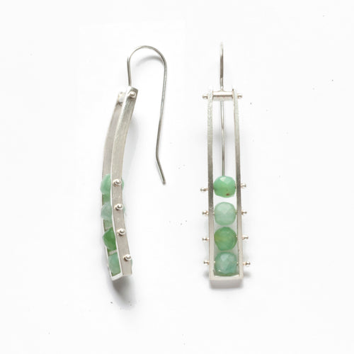 RV04E - Swiveling Rectangle Earrings