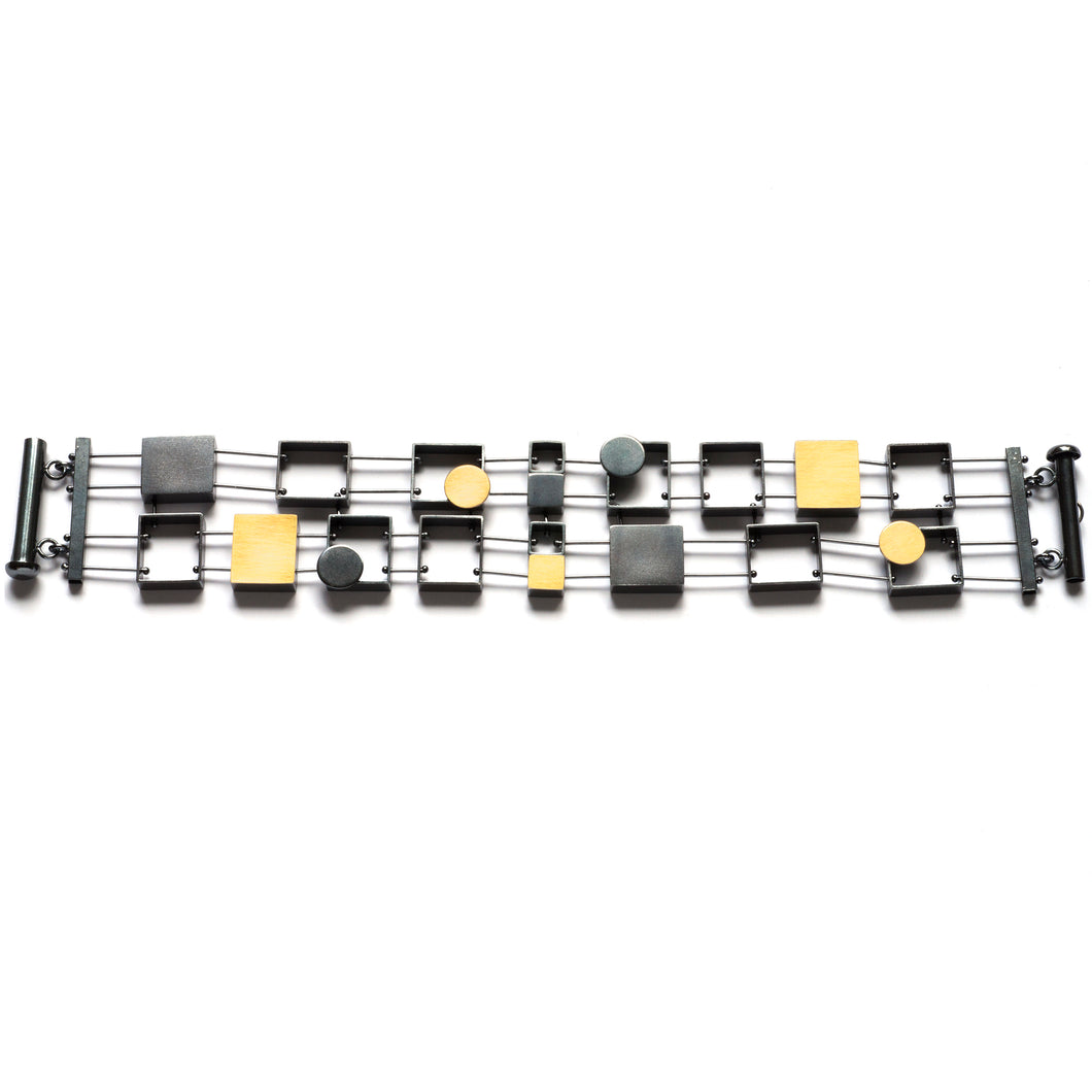 SR142B - Multi Rectangles Bracelet