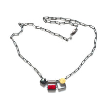 SRJ16N - Two Rectangles/One Square Necklace