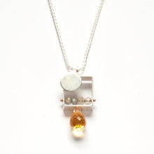 SRJ22N - Sunset Necklace with Teardrop Stone